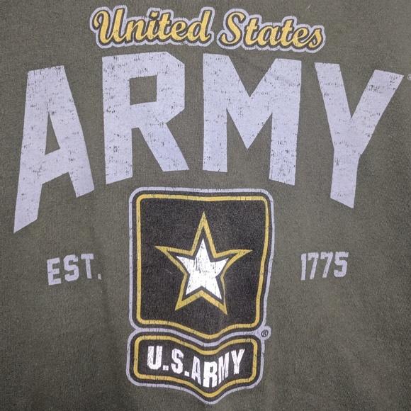 US Army T-Shirt Moss Green Size Large - Picture 2 of 6